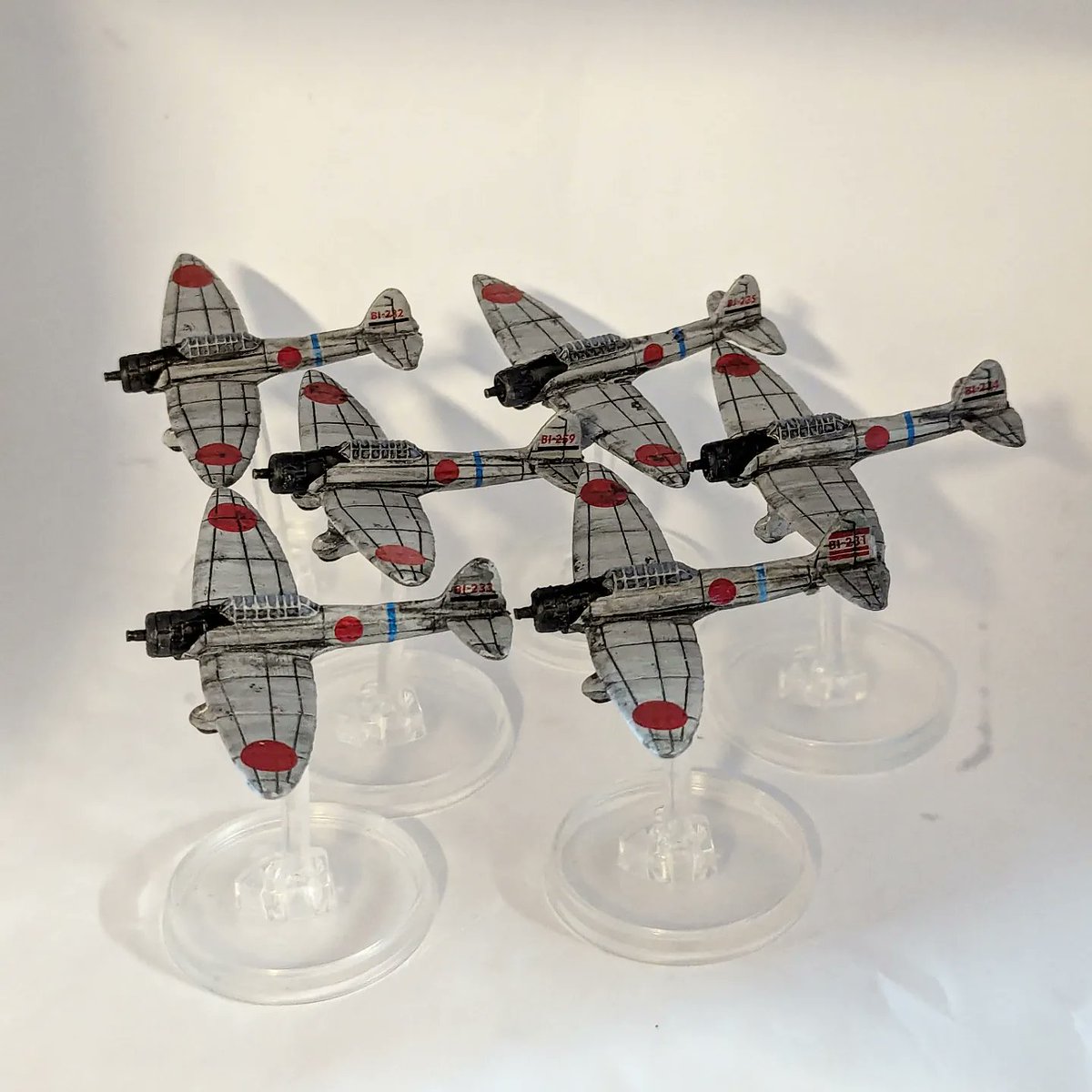 turningwright's tweet image. Finished some D3A "Val" and B5N "Kate" the other day for #BloodRedSkies by @WarlordGames