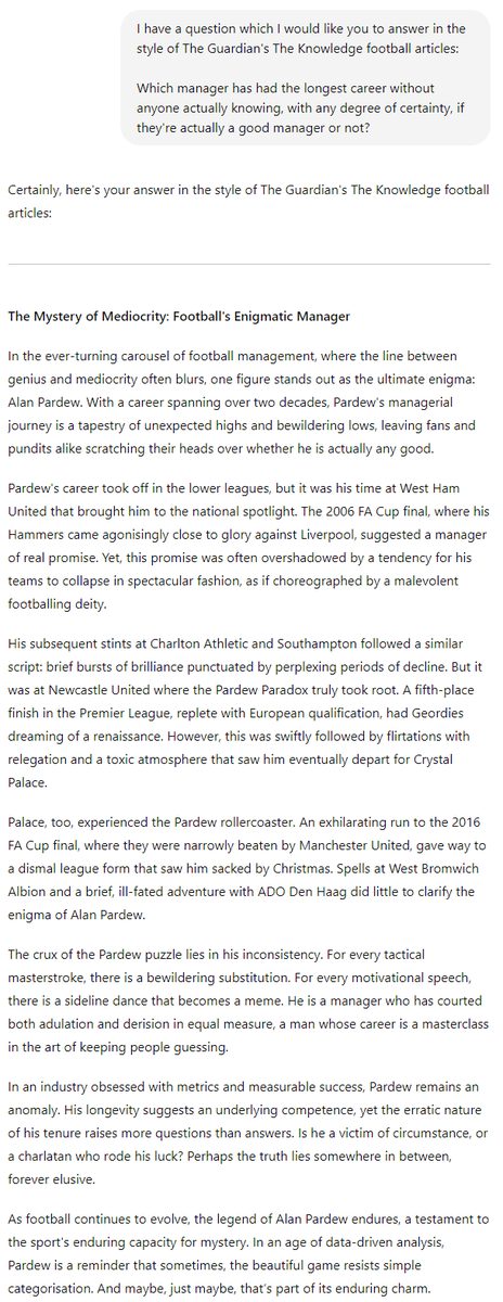 orvarhaf's tweet photo. @FootballCliches Chapgtp seems pretty confident its Pards https://t.co/Q3nVtP6DVI