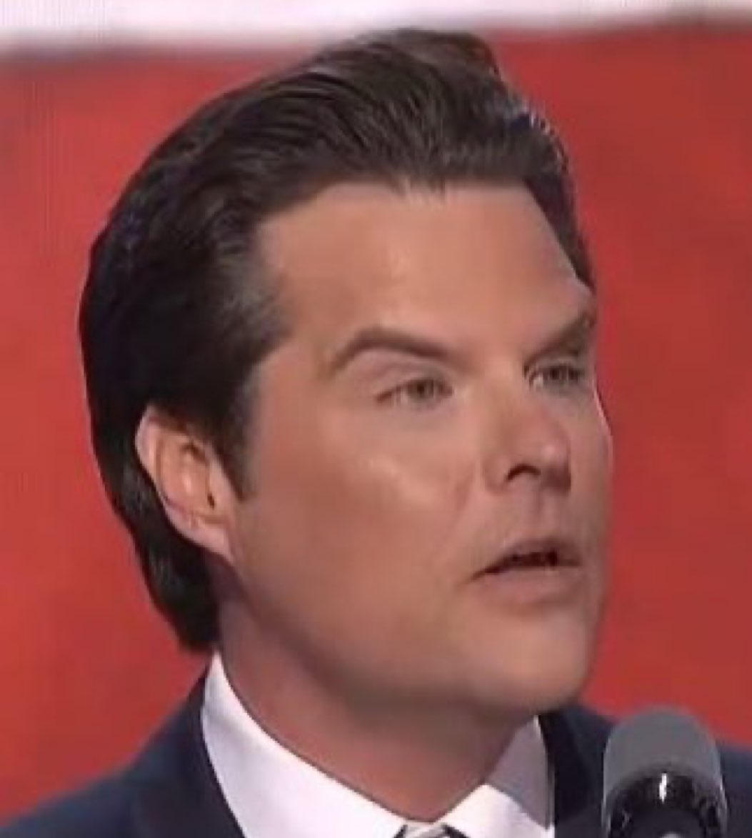 theirishokie's tweet photo. Well the pedophile Matt Gaetz @RepMattGaetz @mattgaetz got a facelift I see. It must be a play to help attract them underage girls he likes to sleep with. #GaetzFace #Gaetz #ThePedoFiles #Pedophile https://t.co/nl5ZnUp38W