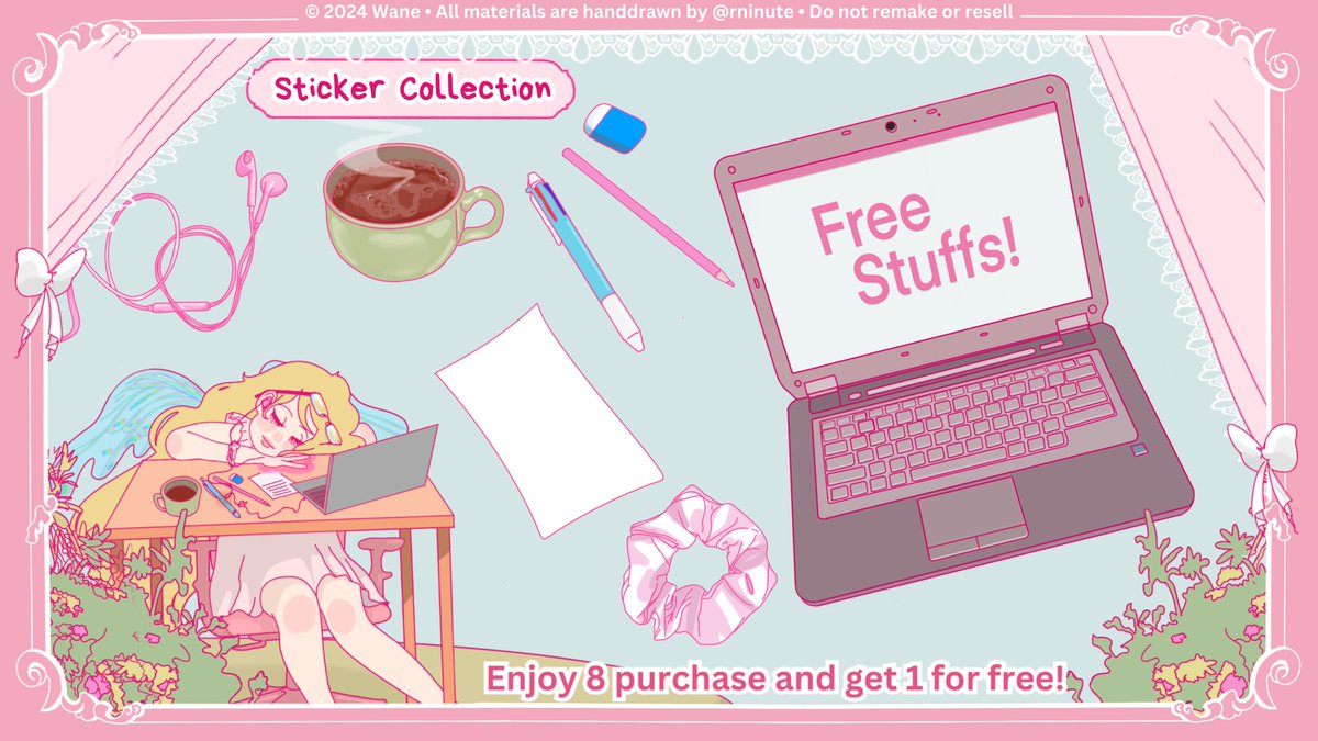 rninute's tweet image. help rt &amp;amp; any interactions will be appreciated!

Ngeup ini modal bismillah aja semoga ramai. Perkenalkan set up handdrawn-ku bertema 𝗦𝗹𝗲𝗲𝗽𝘆𝗯𝗮𝗯𝘆 &amp;amp; niatnya aku jadikan series! kalau kurang nyaman boleh dm aku ya 🙇🏻‍♀️ (check alt for 𝗪𝗶𝗻𝗸𝗹𝗲’𝘀 story)

#zonaba #zonauang