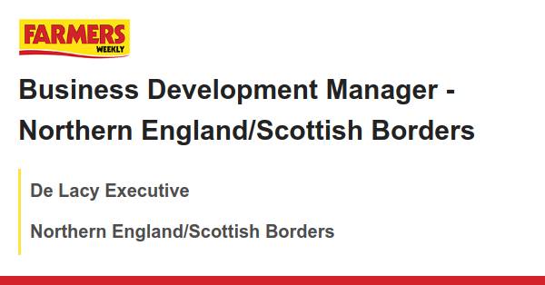 De Lacy Executive: Business Development Manager - Northern England/Scottish Borders dlvr.it/T9lzYk