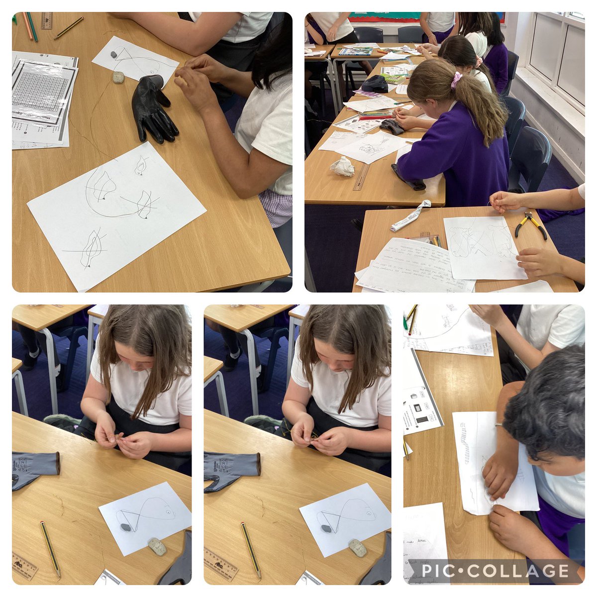 SFCPSY5's tweet photo. Year 5 have been making sculptures inspired by the work of Elizabeth Berrien. https://t.co/mvI2WBur4g
