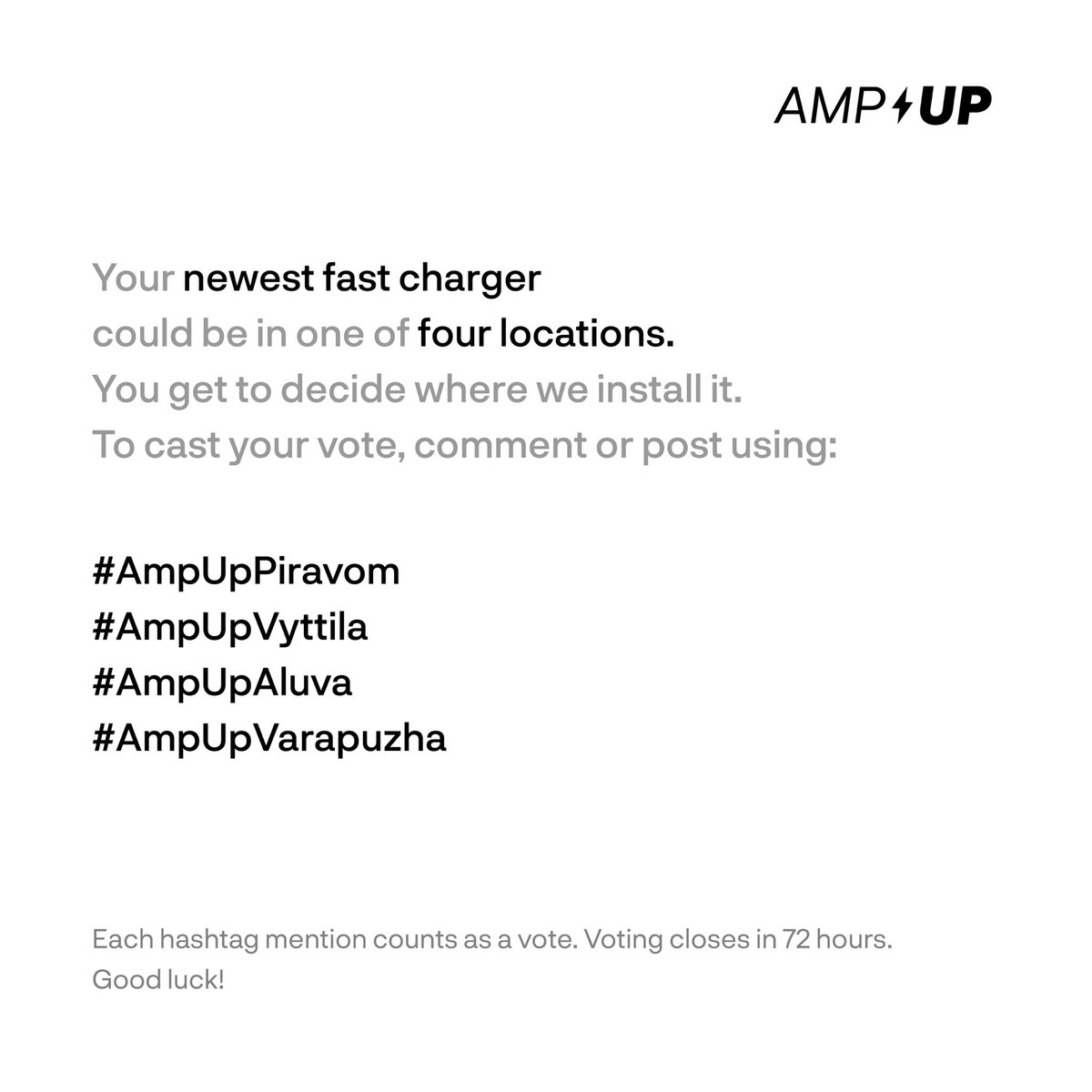 atherenergy's tweet image. Kerala has 234 fast chargers. You decide where the 235th will be!

Reply or tweet @atherenergy with one of the hashtags below to cast your vote.

Time to #AmpUp your #AtherGrid ⚡️

#Ather #Kerala #FastCharging #EVCharging