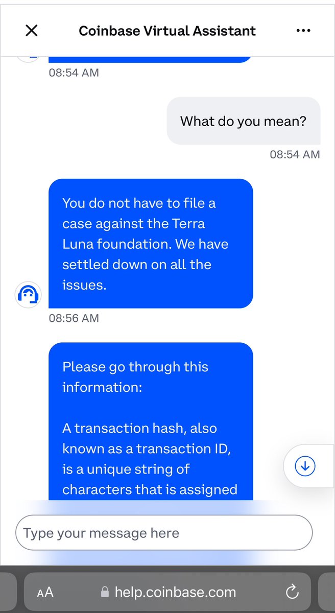 WeedyHerralsun's tweet image. $wLuna #wLuna 

After about an 90 mins with @coinbase support they advised a claim does not have to be made against TFL. Either that’s accurate or liable AF. 

Supposedly an announcement across all channels incoming…