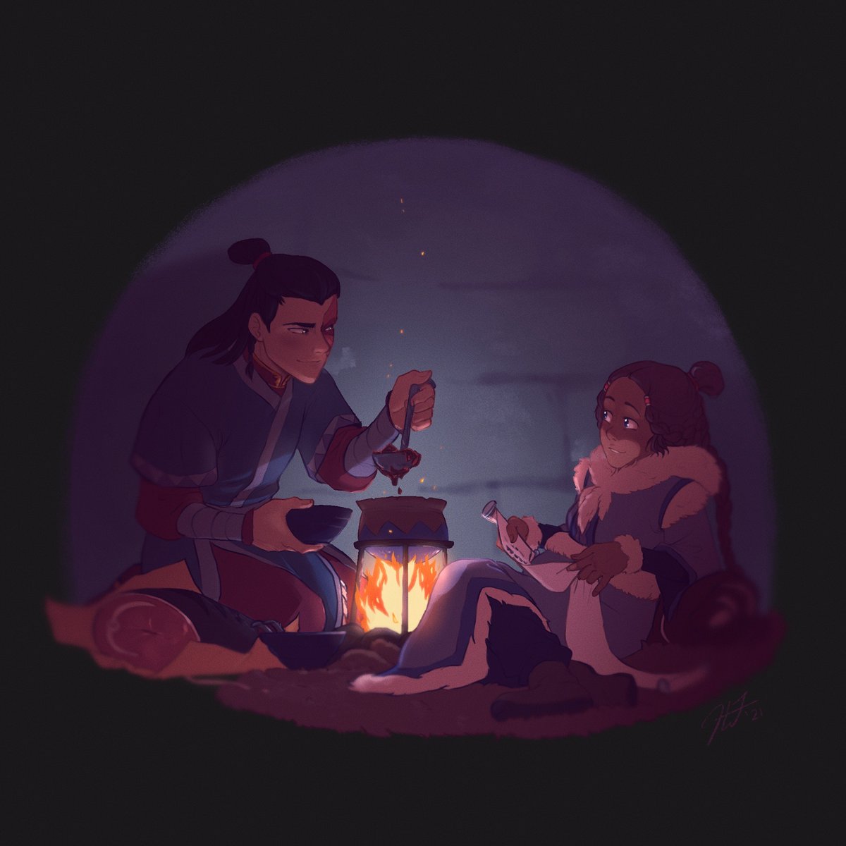 zuko's long hair tweet media