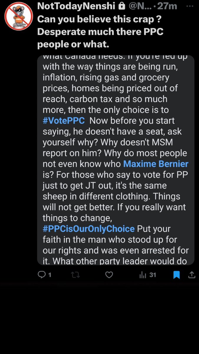 Harmony47383691's tweet photo. @bettybloodclot Exactly & Speaking Of Desperation Check
This Out .. ๐ ..
#VoteMaxGetTrudeau https://t.co/uRLmRsgnMm