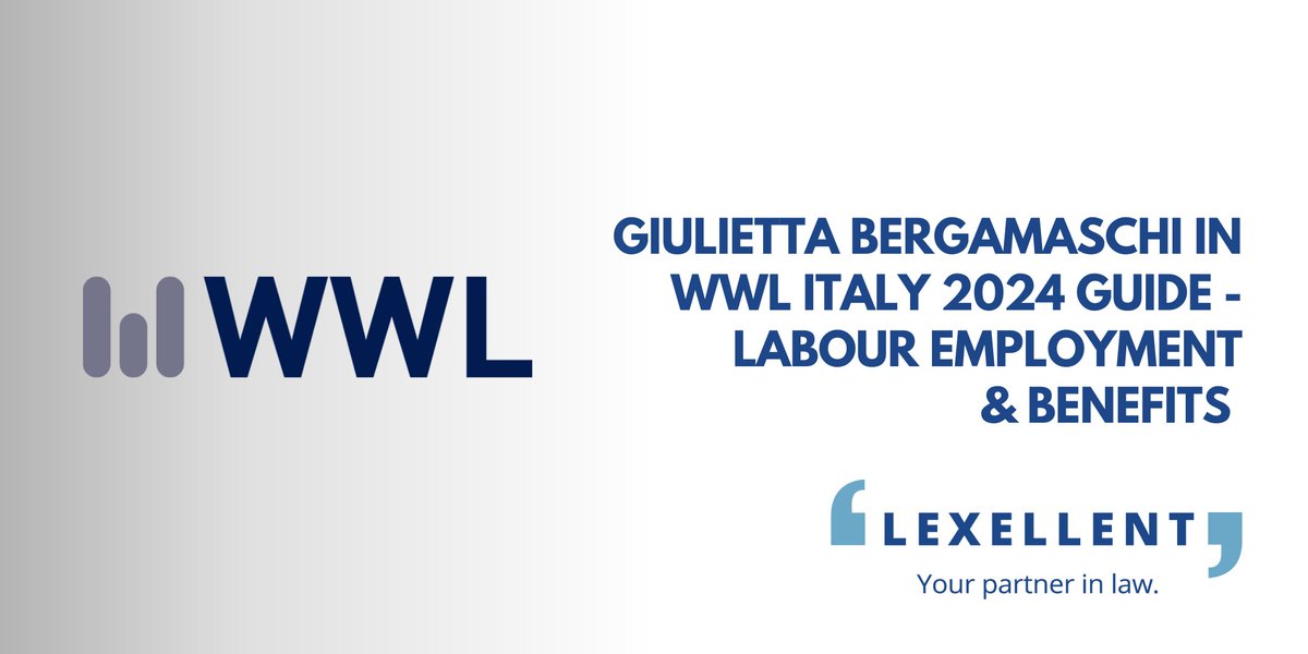 The official guide of Who's Who Legal Italy 2024 has been published.

We are pleased to announce that our Managing Partner <a href="/giubergamaschi/">giuliettabergamaschi</a> has been ranked for Labour Employment &amp; Benefits.

Congratulations!

#WWL #Italy #Labour #Employment