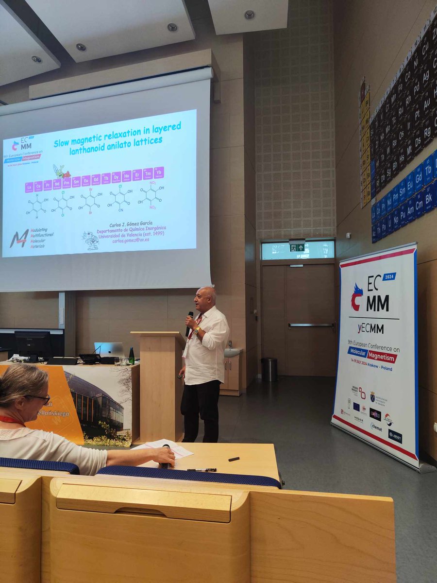 Carlos Gómez-García presents structural and magnetic properties of lanthanoid-anilato lattices