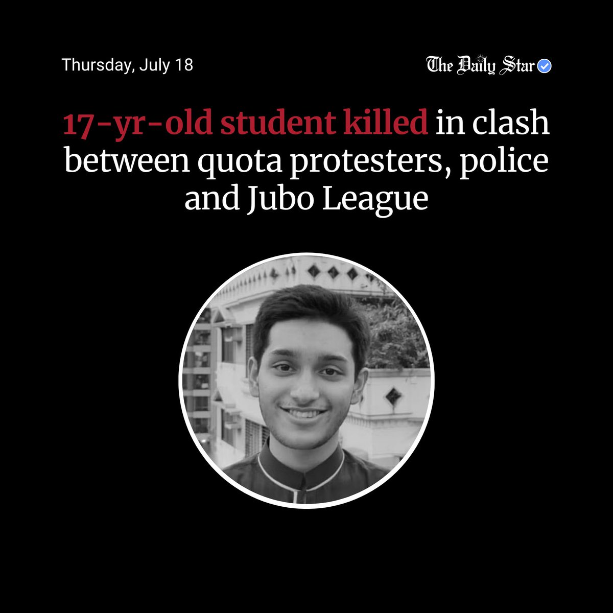 dailystarnews's tweet photo. Read more: https://t.co/mW8peiZuLr
#Bangladesh #QuotaMovement #Violence #NewsUpdates https://t.co/4qQDN5ZKcW