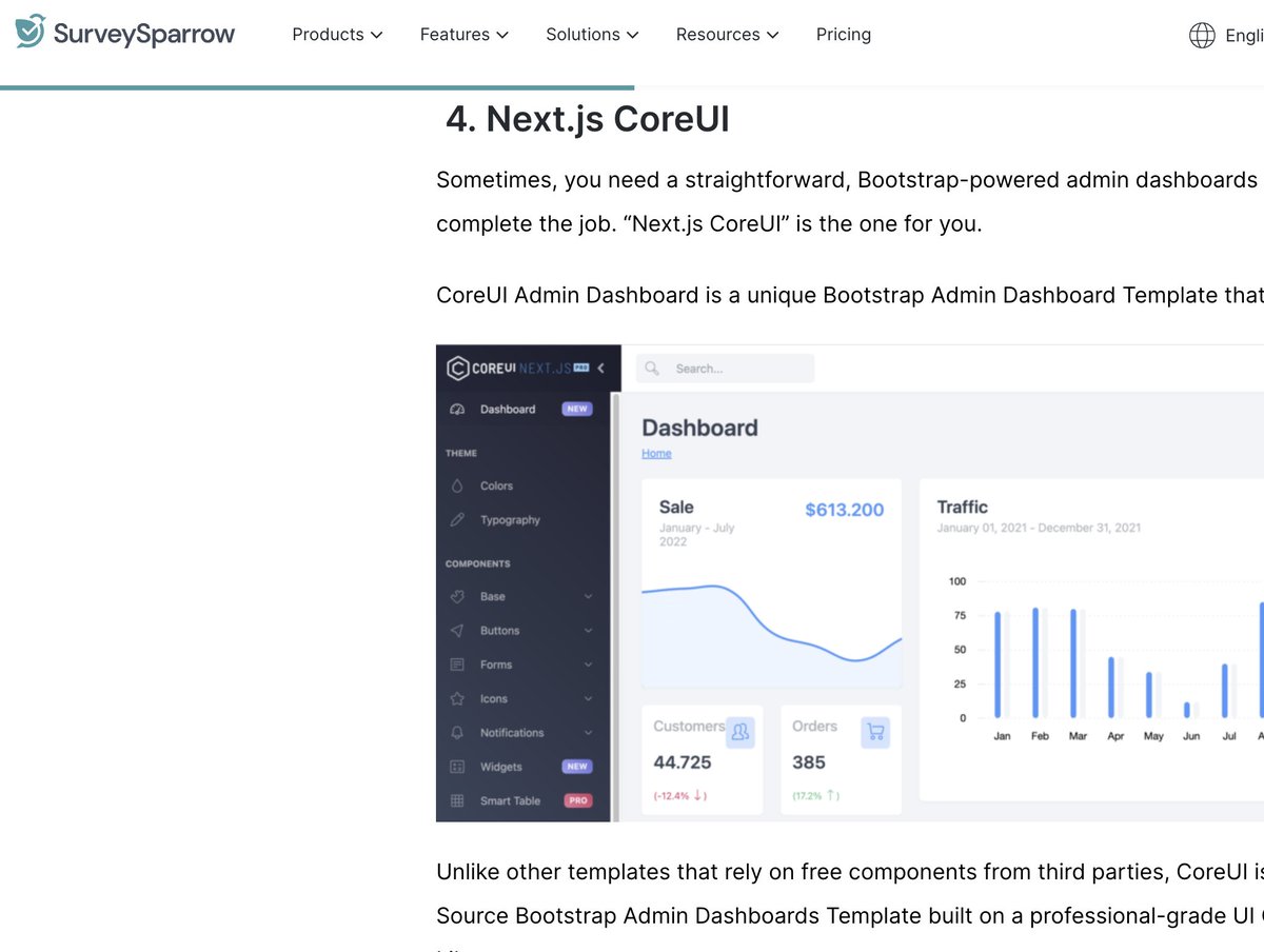 core_ui's tweet image. Being spotlighted and earning top marks in the latest review on the best admin dashboards = #priceless 🌟 The rave review is here: surveysparrow.com/blog/best-admi… #CoreUI #AdminDashboards #TopRated