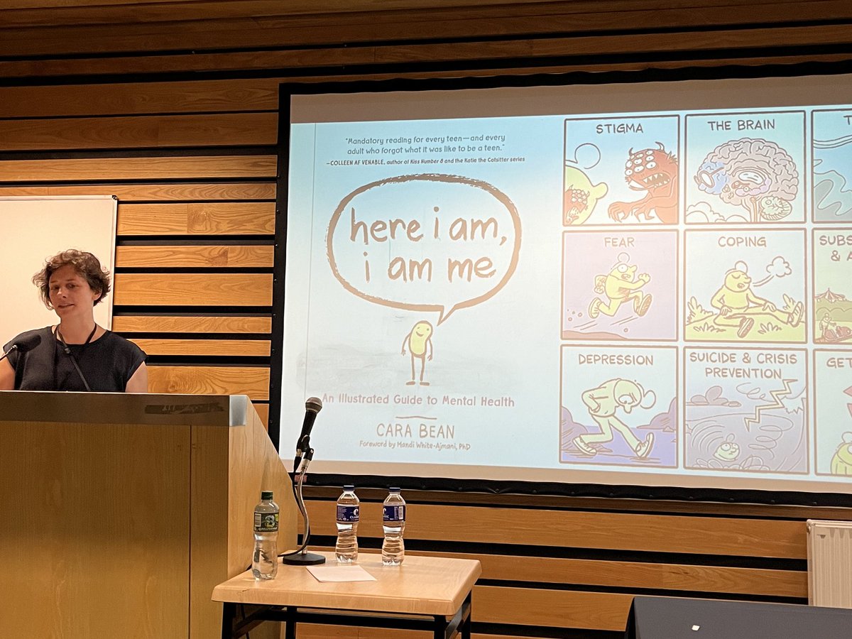 An art teacher who found her way into comics from worry for her students’ mental health ⁦⁦@CaraBeanComics⁩ #GraphMed2024 Narrative Eye Contact #MentalHealth