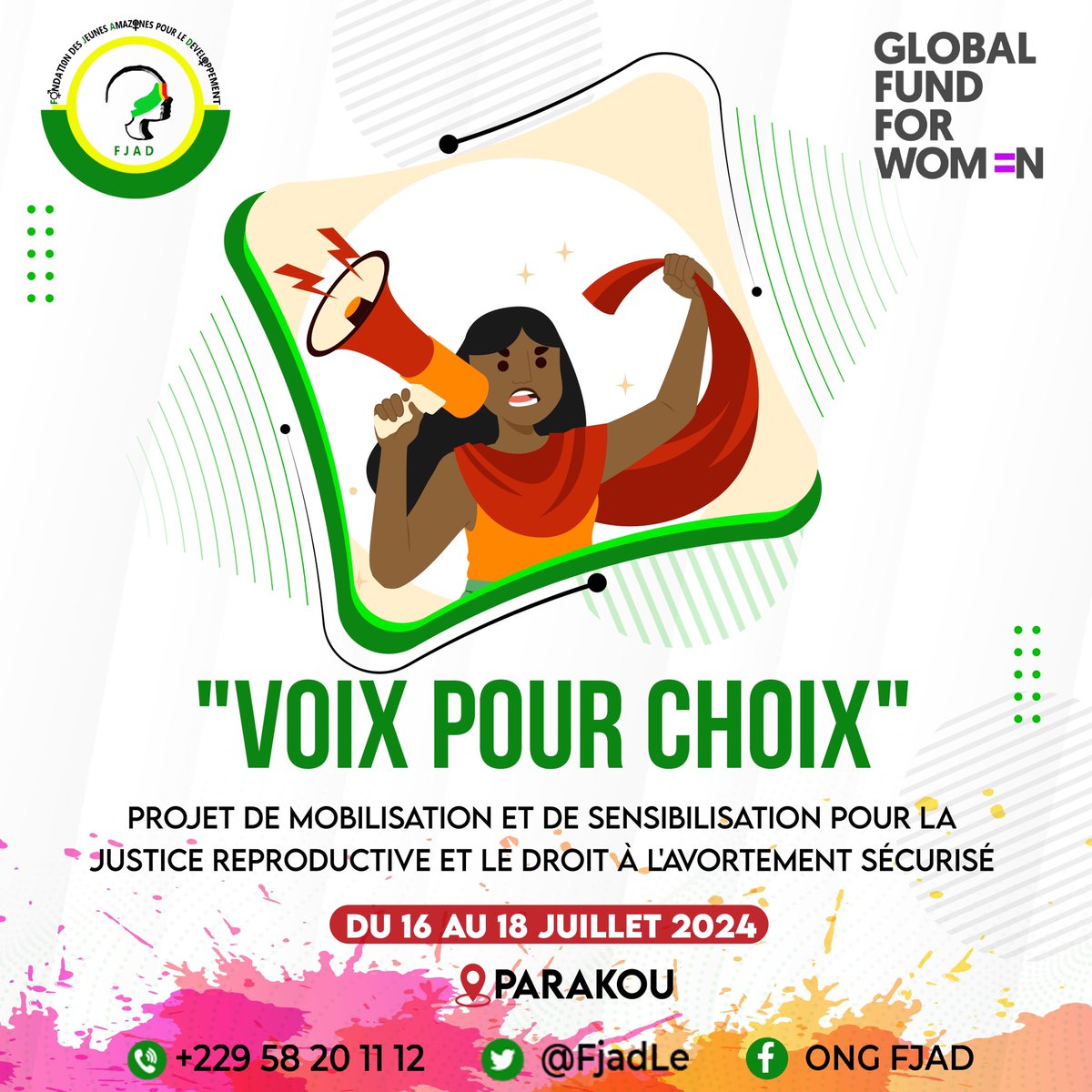 FjadAmazones's tweet photo. Hier 18 Juillet 2024 à Parakou #VoixPourChoix s’est lancé ! C’était autour de l’atelier de lancement et de CVTA marqué par les mots de @AloakinnouB, de la Direction Départementale de la Santé.Toutes ont souligné l’importance pour les communautés locales avec nos réalités . https://t.co/iRcjXhSro8