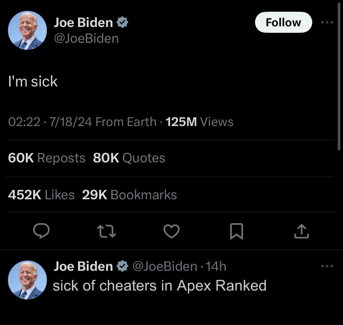 AuroraApex_GG's tweet photo. Joe is so real for this one https://t.co/HkIGvVz2Bk