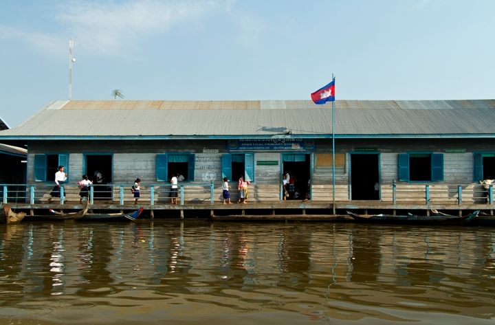 nethycurl's tweet photo. Art of the Day: "Floating school, Tonle Sap Lake, Nor". Buy at: https://t.co/1CHAkgnw6F https://t.co/hjlWyaOp66