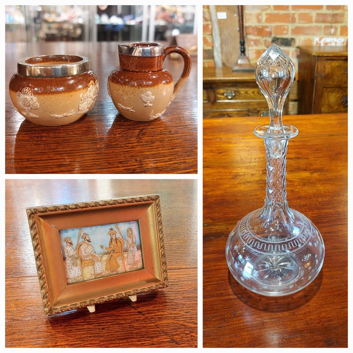 eversleybarn's tweet image. #captainschair #antiquechair #persiantile #antiquedecanter #miniaturedoulton #judismithantiques #eversleybarnantiques
