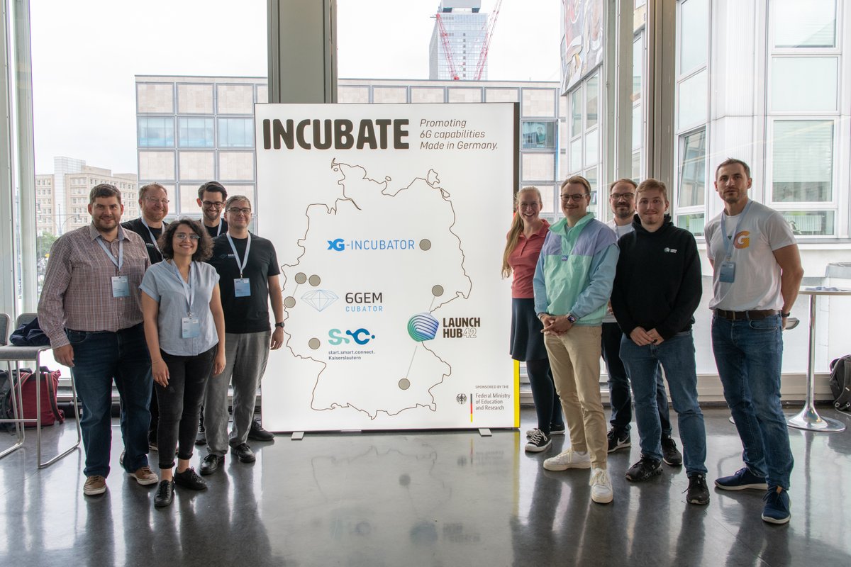 RWTHInnovation's tweet photo. Diving deep into high-tech communication systems at the Berlin #6G Conference | In early July, we had the opportunity to present our #6GEMcubator & the #StartUpConnect program in Berlin.
Learn more about the 6GEMcubator here: https://t.co/G1MT5iLS1K
#6GEM https://t.co/zC5N4JJZtl