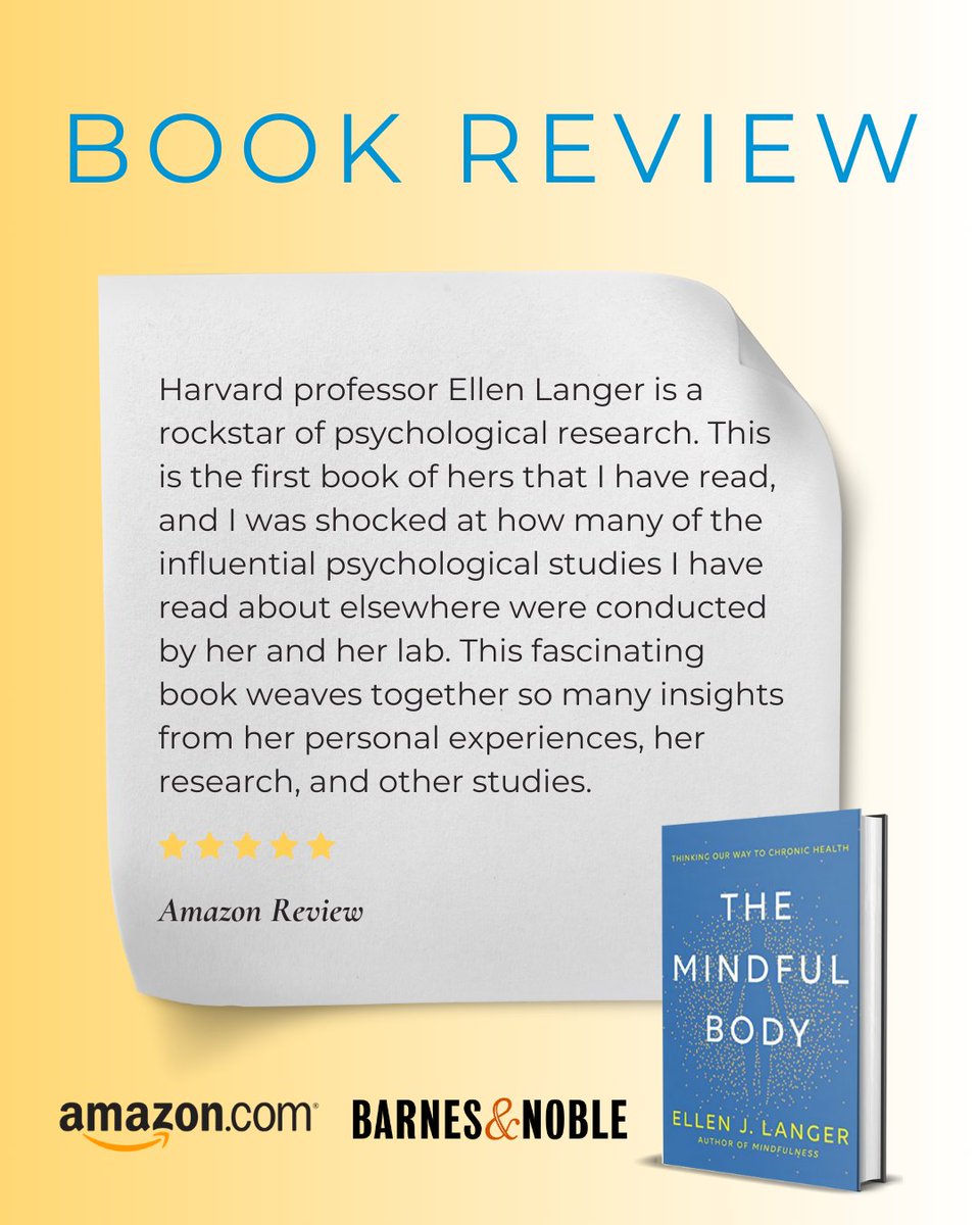 Explore the captivating world of psychological research with Harvard professor Ellen Langer, a true rockstar, as her book weaves personal experiences, research, and influential studies into a rich tapestry of insights. Buy Now amzn.to/3VTdjnL
.
#mindfulbody