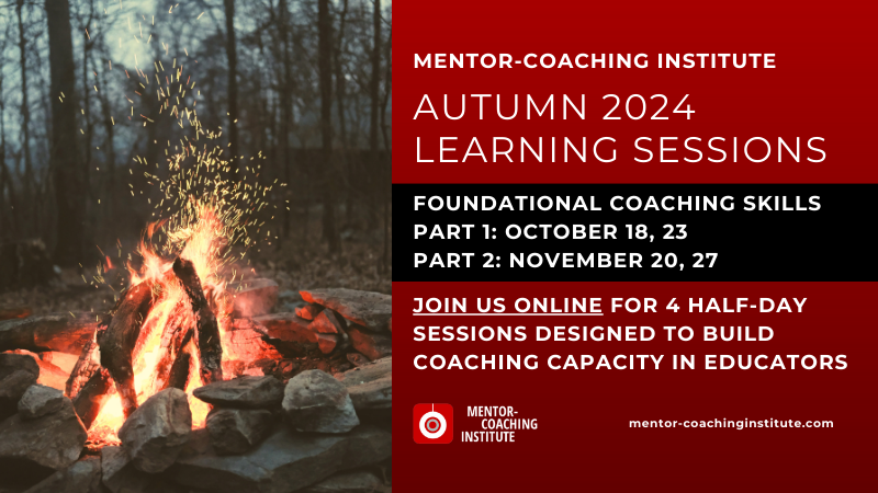 MentorCoachInst's tweet photo. Ready to enhance your coaching skills? Join the Mentor-Coaching Institute's Autumn ONLINE Learning Sessions Oct 18, 23 &amp; Nov 20, 27. Limited spots available. Register today! https://t.co/ywtaBVlp8u
#Education #Coaching #ProfessionalGrowth https://t.co/G6D694u0hp