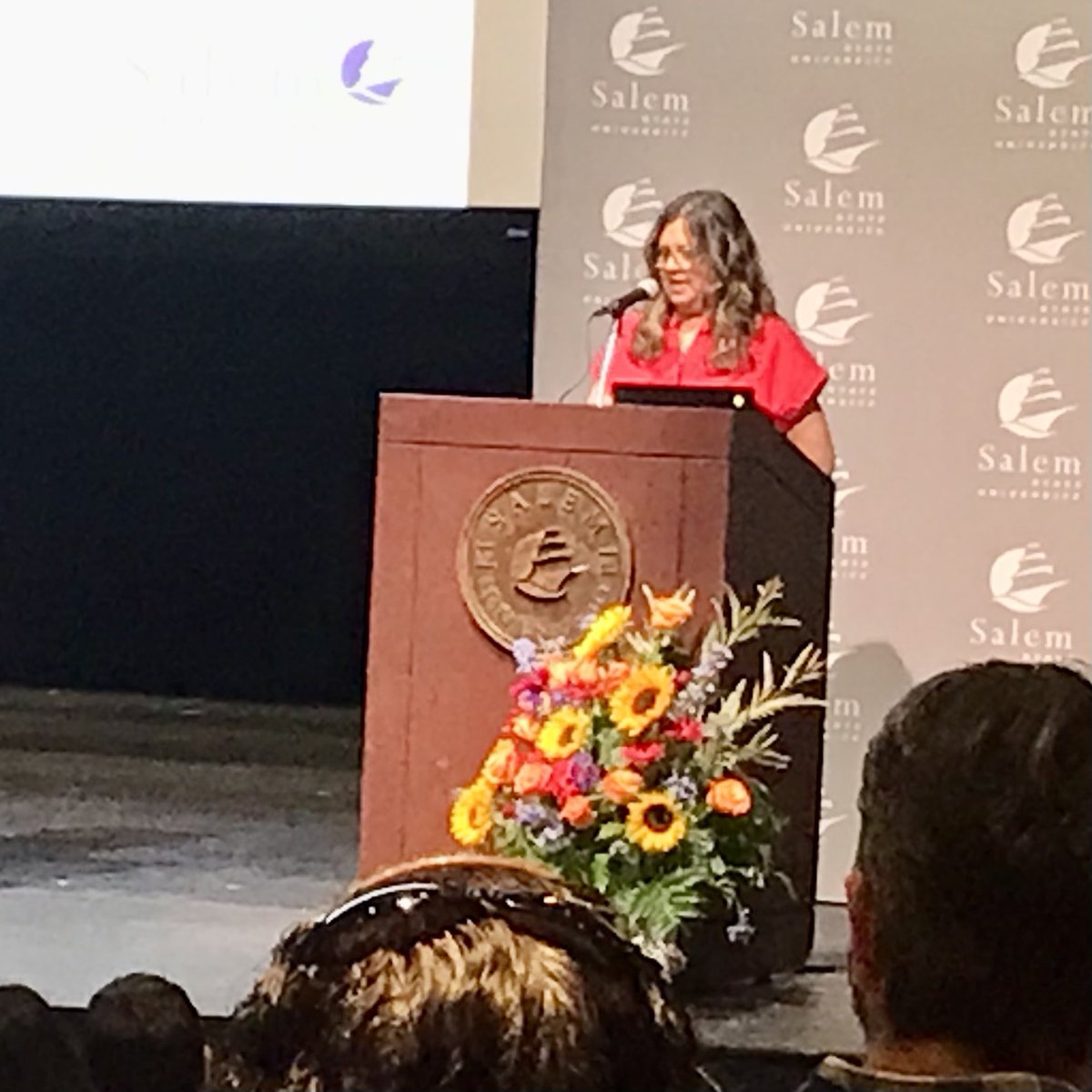 And so we begin the inaugural New England HSI-MSI Conference with opening remarks by our Assistant VP for HSI-MSI Initiatives, Elisa Castillo. A new era emerges, not just for <a href="/SalemState/">Salem State</a> but for institutions of higher education in our region. Juntos Pa’lante! Juntos P’ra Frente!