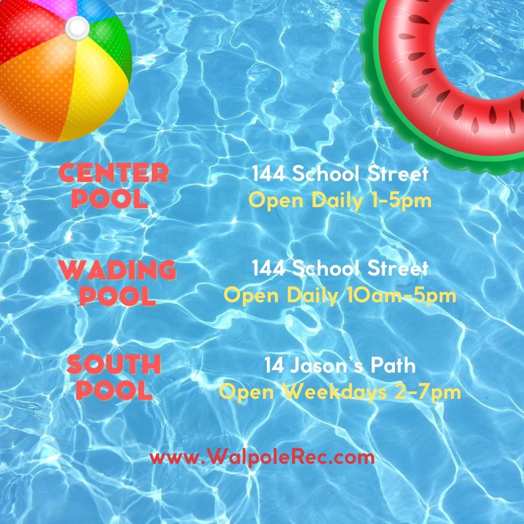 walpolerec's tweet image. The recent heat wave has finally passed, which means the pool hours are returning to their usual schedule starting today. 💦🌞

Any future changes to the pool hours will be communicated promptly if there are any adjustments necessary. 

#PoolHours #SummerFun