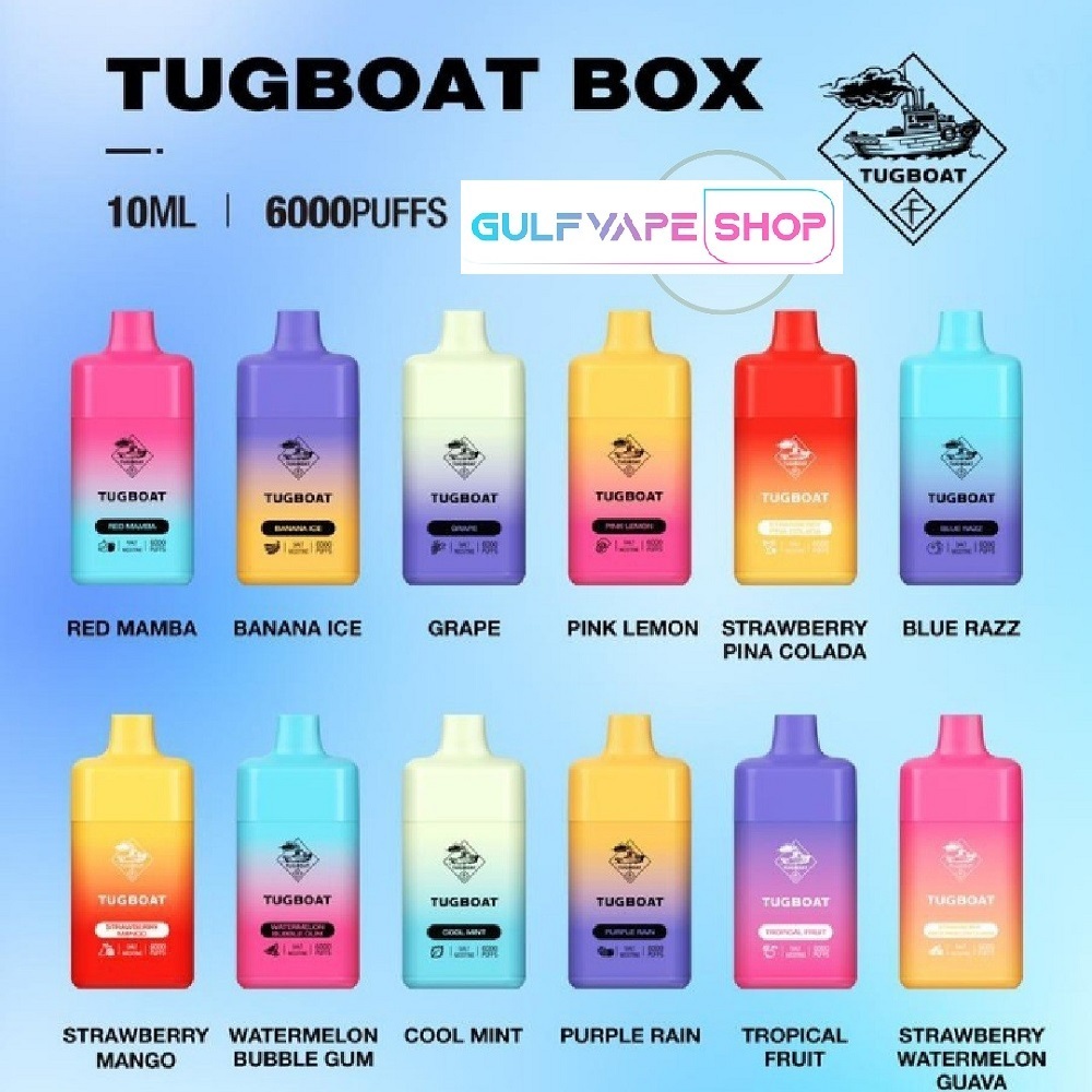 TUGBOAT DISPOSABLE (6000 Puffs) IN DUBAI

#vapecommunity #vaping #vapeshop #vapelove #vapeforlife #vapingsaveslives #vapedubai #vapereview #dubaivapers #vapeuae #dubaivape 
#vapedisposable #disposablevape #disposable

gulfvapeshop.com/product/tugboa…