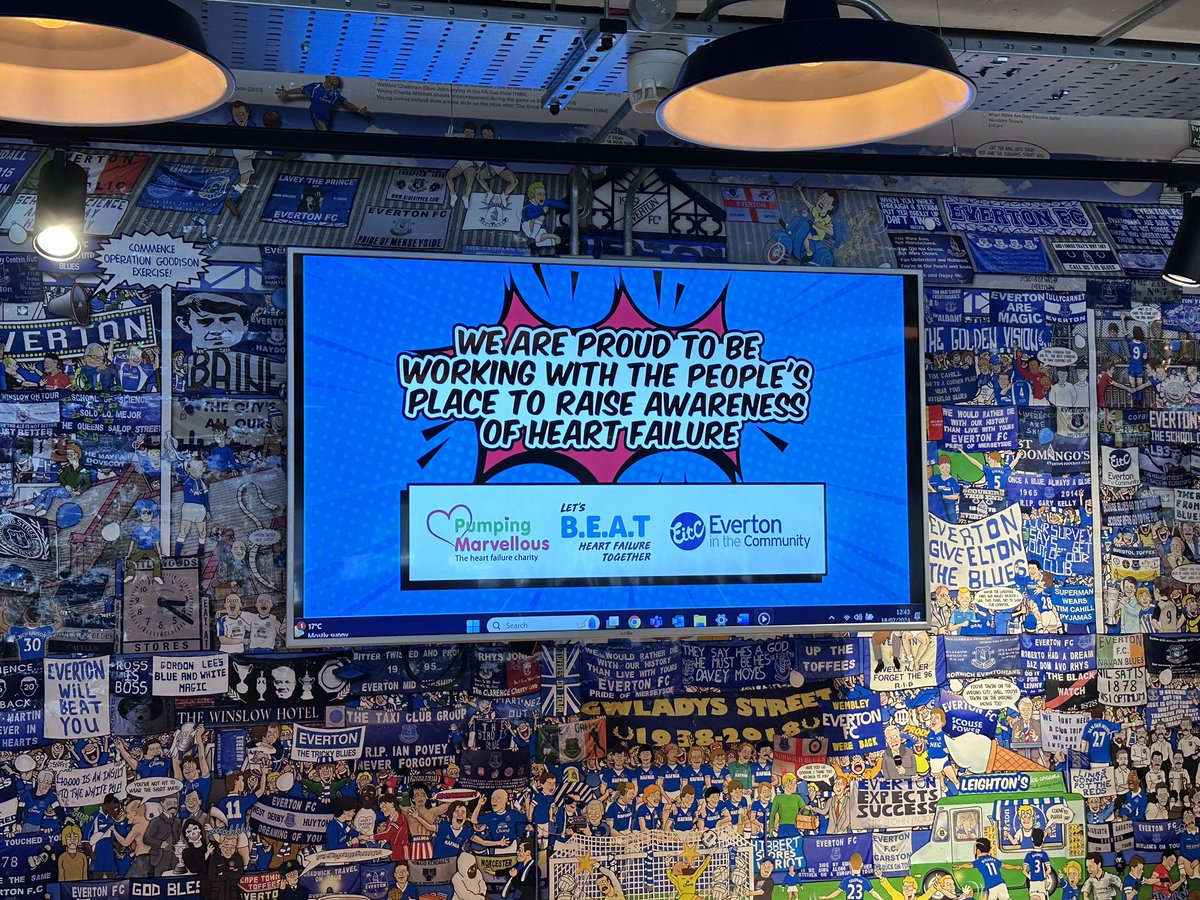pumpinghearts's tweet photo. We are coming to the end of our #BeatHF Heart Health Event at Goodison with
@LumiraDX @medtronicUK @lpoolcouncil @NHSCandM @EITC @LivHospitals @us2_ai @innovationnwc 
#HeartFailure #BeatHF #FoundYou
What a day with over 500 people offered and accepting the check. https://t.co/ZarXuNOpSZ
