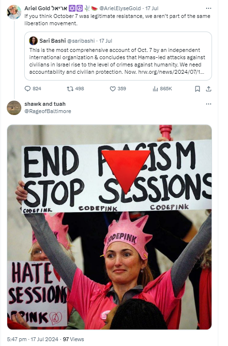 Daniel_Sugarman's tweet photo. There comes a time when every anti-Zionist Jew discovers that it doesn't matter how loudly &amp; consistently they shout about how much they loathe Israel, as soon as they air what should be an uncontroversial opinion (eg. October 7th was bad) they magically become "Zionist". https://t.co/aj5EHbmm6t