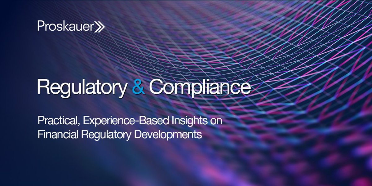 7/2: The UK’s FCA published the findings of its review of insurance firms' Consumer Duty implementation. Get our professional analysis on our blog. #FCA #RegulatoryAndCompliance
proskauer.com/blog/consumer-…