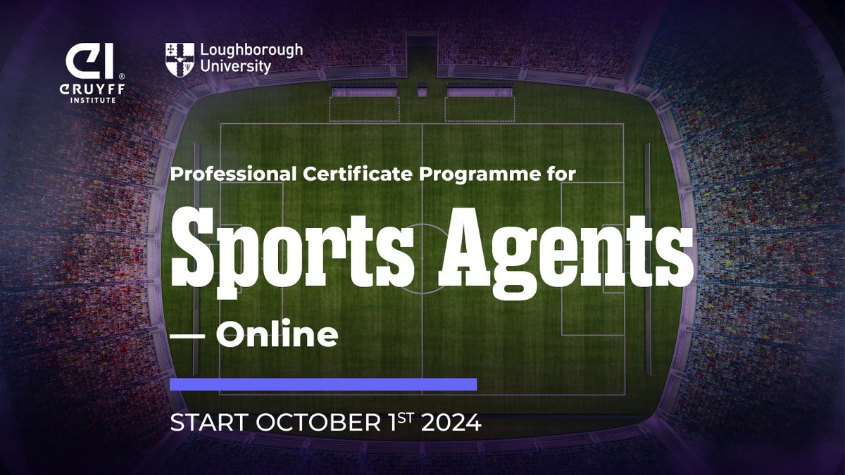 Do you want to become a #SportsAgent?

Join our Professional Certification Program for Sports Agents in collaboration with <a href="/lborouniversity/">Loughborough University</a>!

It starts on October 1st 2024! Apply now!

More ℹ️: sportsagentsprogramme.com

#EducatingLeaders