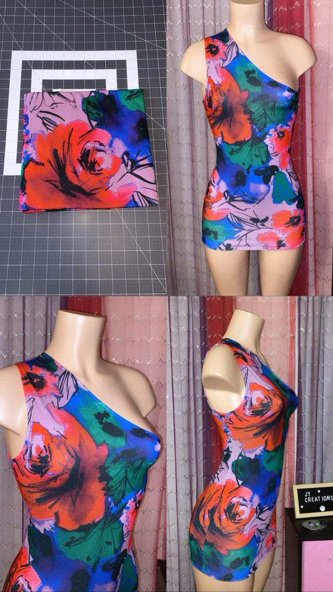 _jyneac's tweet photo. first time making a one shoulder dress 😍🌺🌸🪻🪡 https://t.co/eWm1KM8RoL