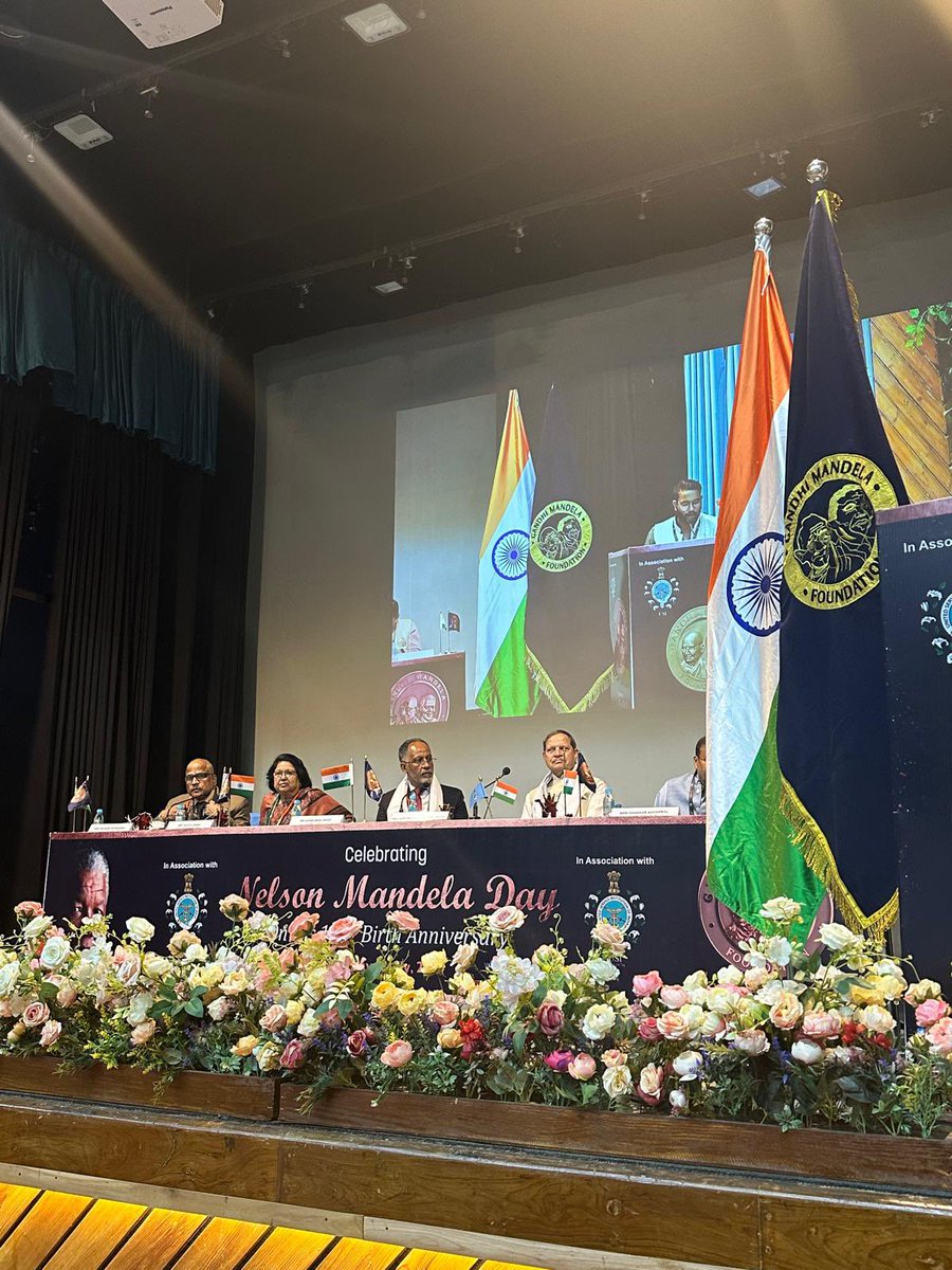 QatarEmb_ND's tweet photo. Mr. Nasser Hazza Al-Hajri, Second Secretary at the Embassy, ​​participated in the Nelson Mandela Day Ceremony, hosted by the Gandhi Mandela Foundation, on the occasion of the 106th Birth Anniversary of Nelson Mandela, on 18/07/2024. https://t.co/skWMDgo3N9