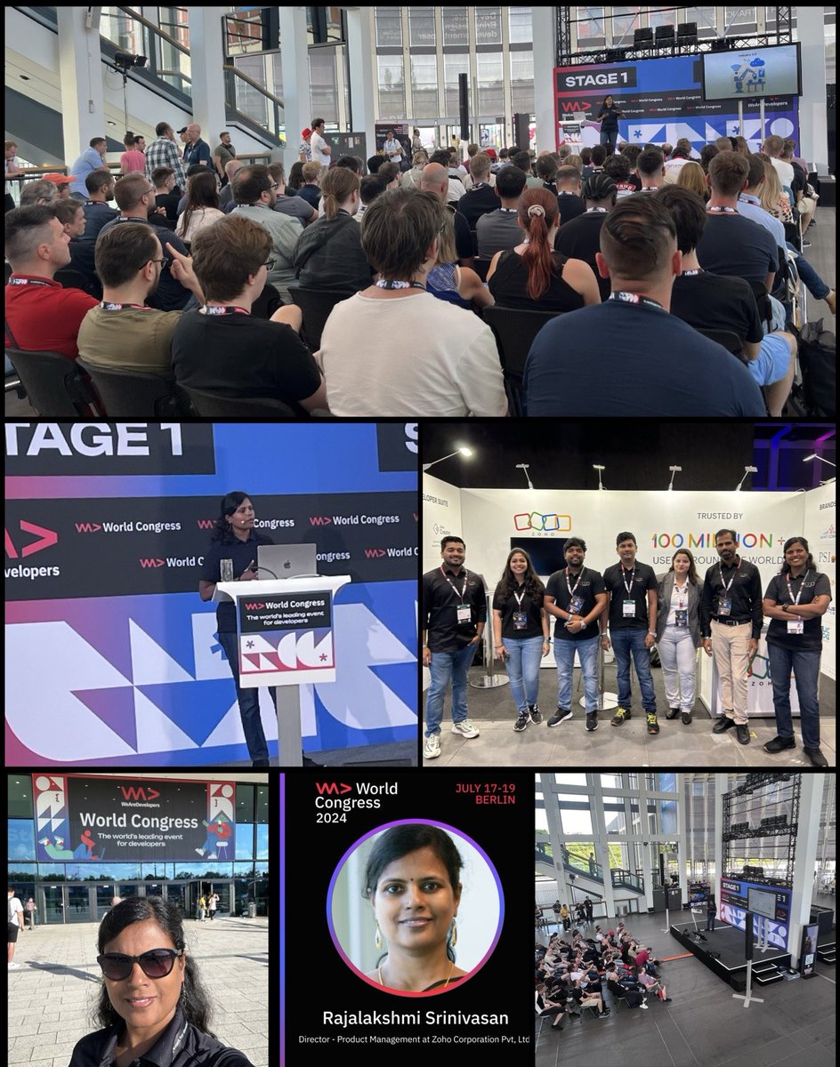 raji_zoho's tweet image. Super excited to talk about Zoho’s offering for Developers, at the WeAreDevelopers World Congress 2024, at Berlin, Germany. 😍
#wearedevelopers2024
#developers
#lowcodeappdevelopment
#automation