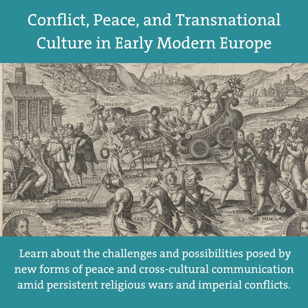 Join us for the 'Conflict, Peace, and Transnational Culture in Early Modern Europe' conference.

19 - 20 September 2024, 8:30am - 12:30pm | 📍 Warburg Institute

#twitterstorians #History #CulturalHistory