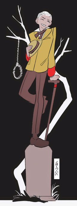 先週の更新で度肝を抜かれて描いたハウスマン氏の絵 