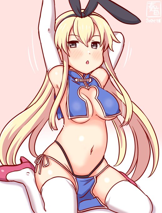 「あんまりあれだと過熱しちゃうよ?」

#艦これ版真剣お絵描き60分一本勝負_20240718
#島風 