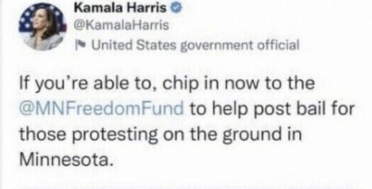 Kamala Harris denies she ever tried to help the Antifa or BLM insurrectionists. 

If you post it on the internet, it lives forever. 

Let’s help remind her.