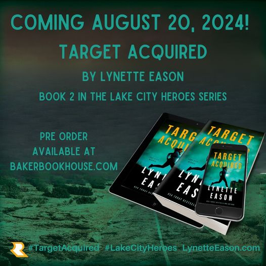 Target Acquired, by Lynette Eason, releases on August 20! This is book 2 in the Lake City Series and Kenzie and Cole's story! You can pre order your copy now at Baker Book House with a 40% discount and free shipping or Amazon for a 25% discount!
#TargetAcquired #LakeCityHeroes