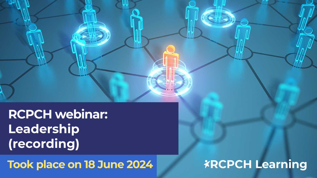 What is compassionate leadership? What are the challenges for those leading quality improvement &amp; patient safety? 

Find the answers in our leadership webinar available to watch now: learning.rcpch.ac.uk/home/webinars/…
