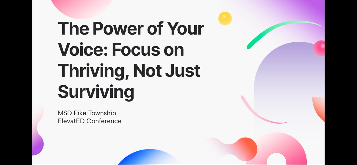 dmurff5's tweet photo. I had a wonderful opportunity to lead four sessions during the @PikeSchools ElevatED Conference this week! It was great to engage with staff and reconnect with amazing educators that I haven’t seen in a while. #thrive #bandwidth #educatorsmatter https://t.co/S97YsMEEAD