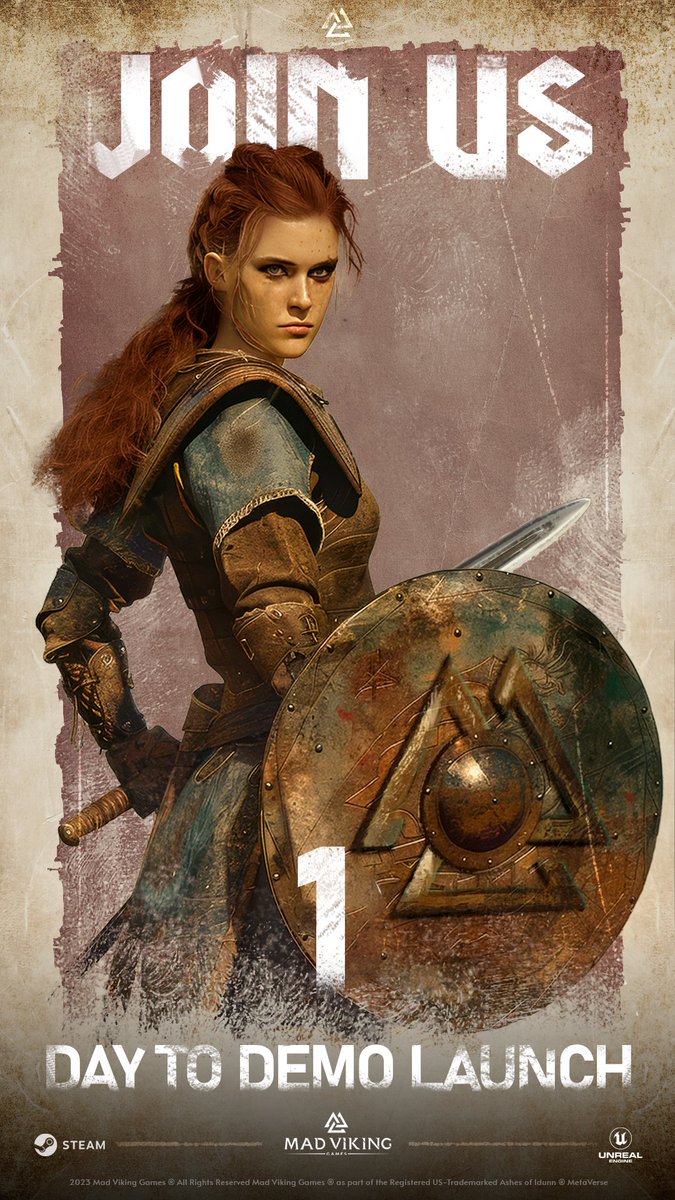 MadVikingGames's tweet image. ⚔️ Warriors, the wait is almost over! ⚔️
Only 1 day left until the demo launch of Ashes of Idunn on Steam! Tomorrow, you'll finally be able to embark on a thrilling adventure through the mystical forests of the North. 🌲✨
Don't miss out - make sure to add it to your Wishlist…