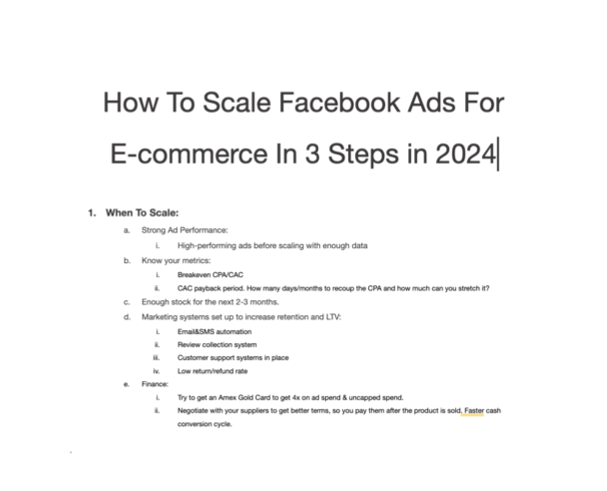 andyaustinads's tweet photo. Over the last 5 years running Facebook ads, I've created a bullet-proof scaling strategy.

We've used this strategy to scale brands from $60k/mo to $600k/mo

And it's yours today!

Like, Retweet, and comment "scale," and I'll DM it to you(must follow) (only for the next 72 hours) https://t.co/239mRS2jfE