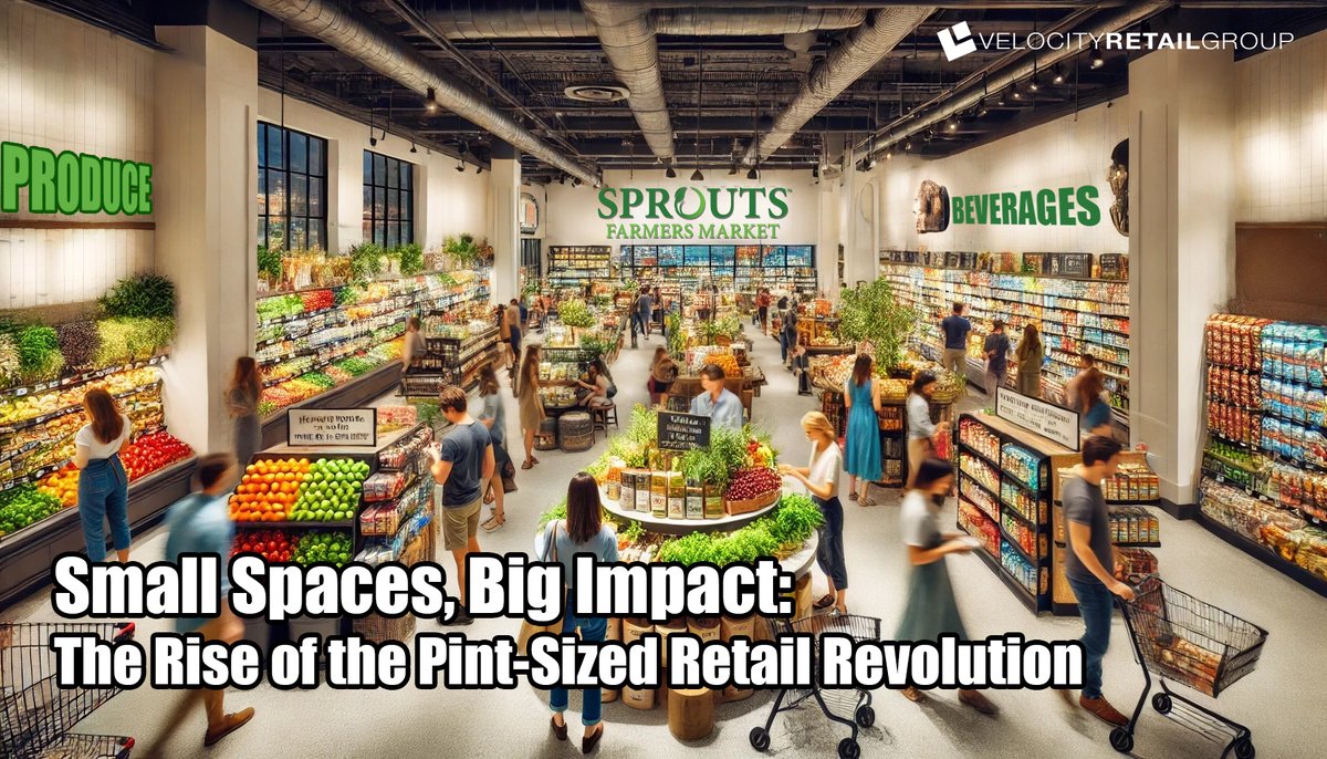 velocityretail's tweet photo. Think big, shop small! Major retailers are embracing the small-format trend, and it's paying off. Discover why smaller stores are making a big impact in retail. Read more: https://t.co/OxVCBOCyz7
#RetailTrends #SmallFormat #ConsumerBehavior #RetailInnovation https://t.co/doaCMXqWBo