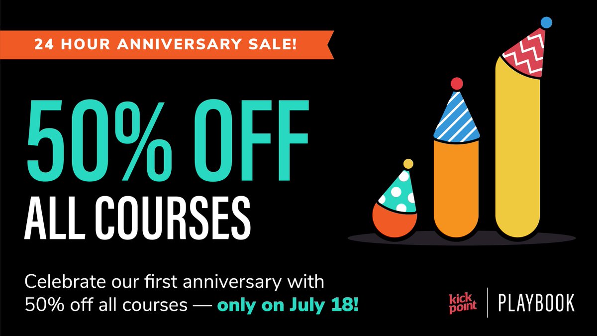One year ago today, we launched our first @kp_playbook course, Analytics for Agencies. I can’t believe it’s been a whole year! To celebrate this milestone, we’re offering a 50% off sale today only — and this sale price applies to both Analytics for Agencies and Practical GA4!
