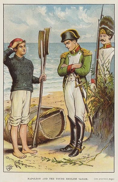 EmpereurYT's tweet photo. As Napoleon contemplated an invasion of England. An English sailor managed to escape from a French prison to the channel coast. There he finds an empty barrel floating near the shore and hides it in a cove, working hard for days crafting a small raft on which he hopes to escape to England. But he is captured and dragged before the emperor.

#France #Napoleon #England