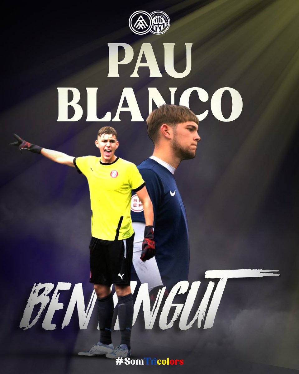 🔥 BENVINGUT, PAU BLANCO

🤝 Incorporació sota pals!

💪 Pau Blanco, amb la seva gran envergadura, arriba procedent del CF Badalona Futur. Va estar format a les inferiors del Girona FC i del CE Sabadell.

🤩 Esperem que siguis un mur, Pau!

#SempreEndavant #SomTricolors🔵🟡🔴