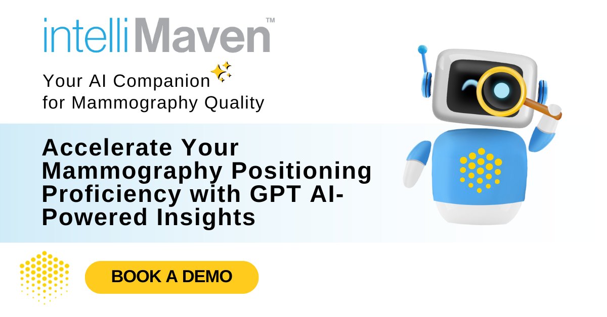 With intelliMaven™, we're providing tailored recommendations that adapt to the unique learning curve and needs of each technologist. 

Learn more: hubs.ly/Q02DFmWv0 
#OperationalAI #Mammography #AI #Radiology #BreastCancer