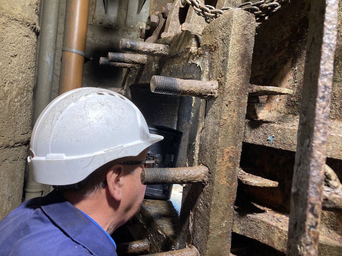 After refusing to pump at our last steaming No. 2 pump was inspected from deep in the well. We suspected that it had clogged with debris from our Leat. The delivery valve was stuck but we've cleared it &amp; No. 2 engine should be in fine form for our next Steaming July 28th and 29th