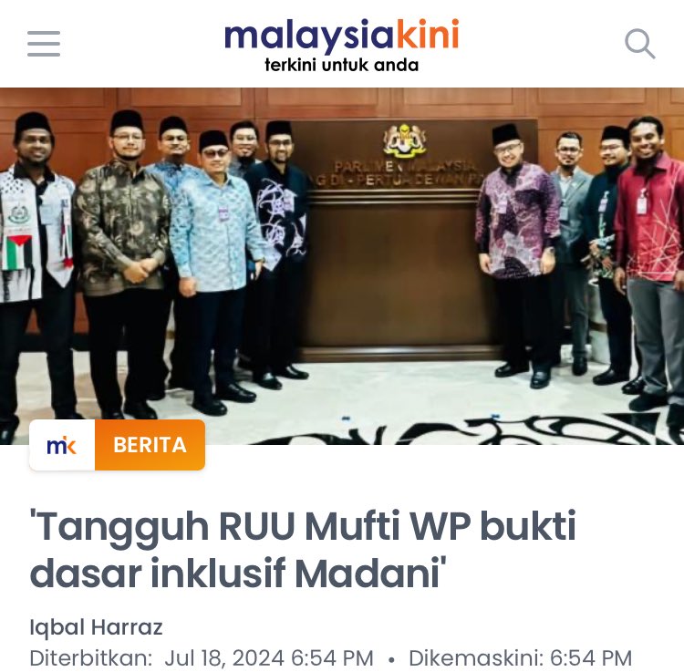 Alhamdulillah PAS memang terbaek kerana langsung tidak melatah spt walanon dulu waktu perbahasan RUU355 ditangguhkan.. mcm2 fitnah terhadap TGHH dulu.. kena tang dia kali ni inklusif la bagai 😬😬