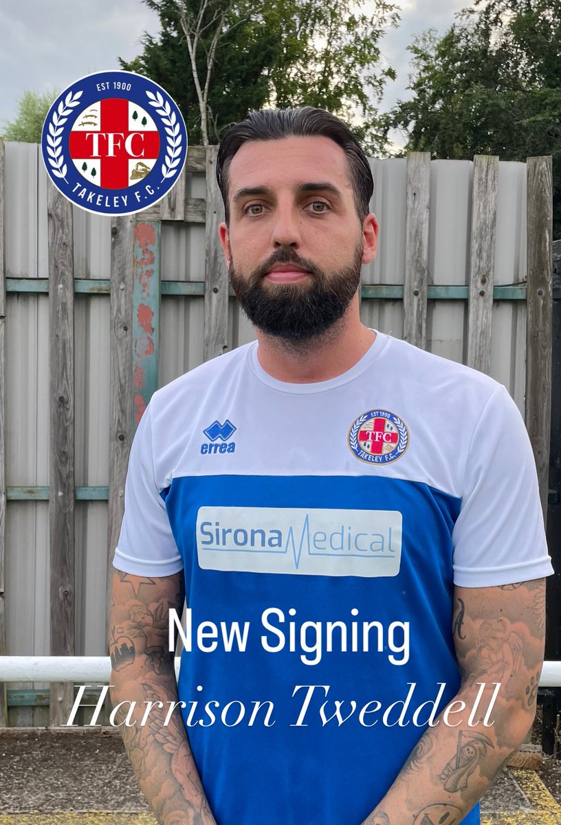 The wait is over Takeley FC &amp; Managers <a href="/Alexmartin1983/">Alexander</a> &amp; <a href="/KieranAmos/">Kieran Amos</a> are pleased to announce their 10 th summer signing Harrison Tweddell a Striker with great strength and vision &amp; an impressive CV including Dagenham &amp; Redbridge Tonbridge Angels &amp; Canvey Island …Welcome H