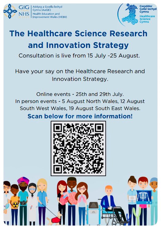 The Welsh Healthcare Science Research &amp; Innovation Strategy Consultation is now LIVE !
heiw.nhs.wales/our-work/healt…